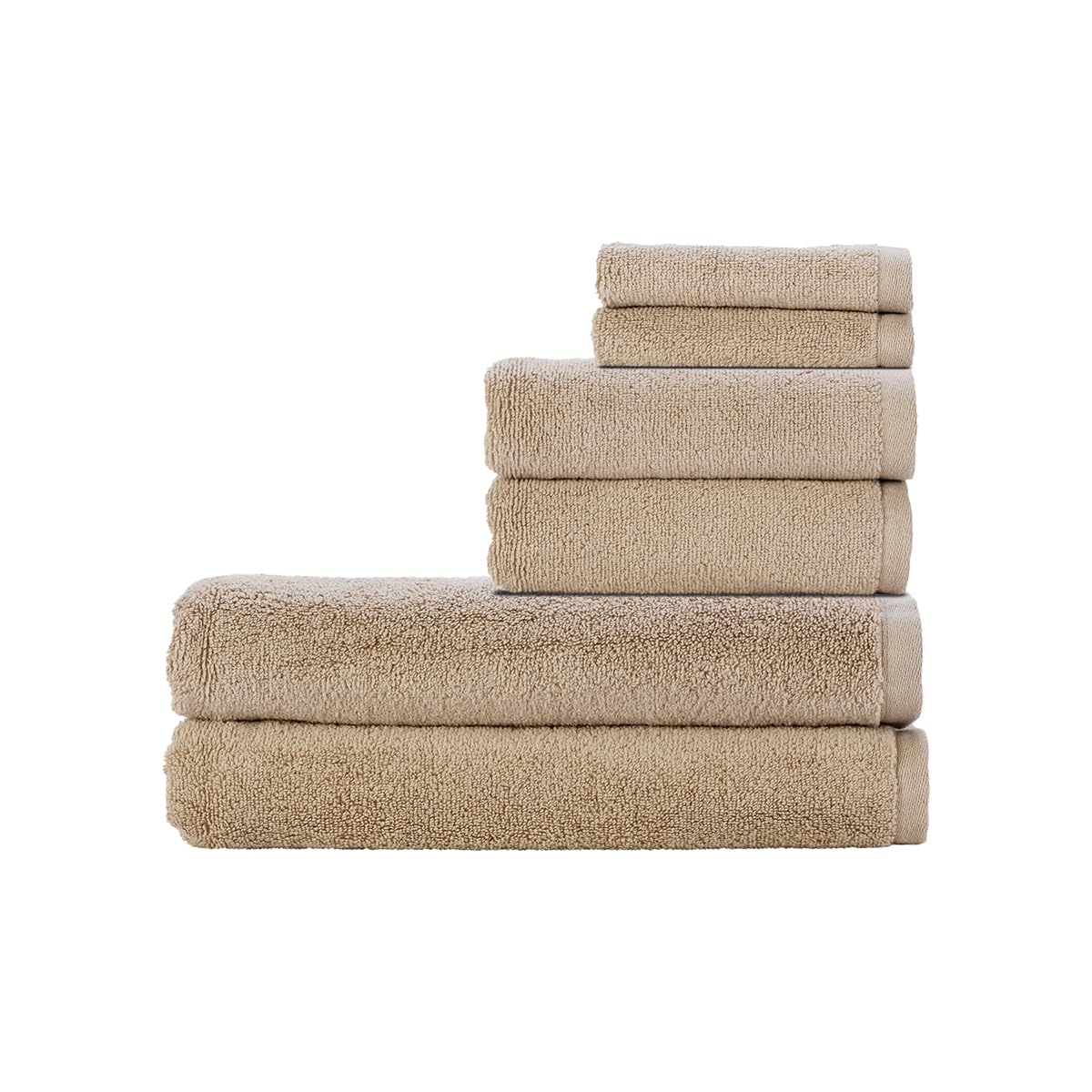 Christy Cirrus Bathroom Towel Set | 6 Piece Set | 2 Face 2 Hand 2 Bath | Lightweight Super Soft and Fluffy | Quick Dry Shower Towels | 100% Cotton