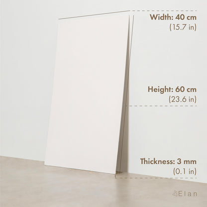 Elan Cotton Canvas Panels 40x60 CM, 6-Pack Canvas Boards for Painting, Painting Canvas, Canvases, Art Board Bulk Art Canvas Board Blank Canvas Panel
