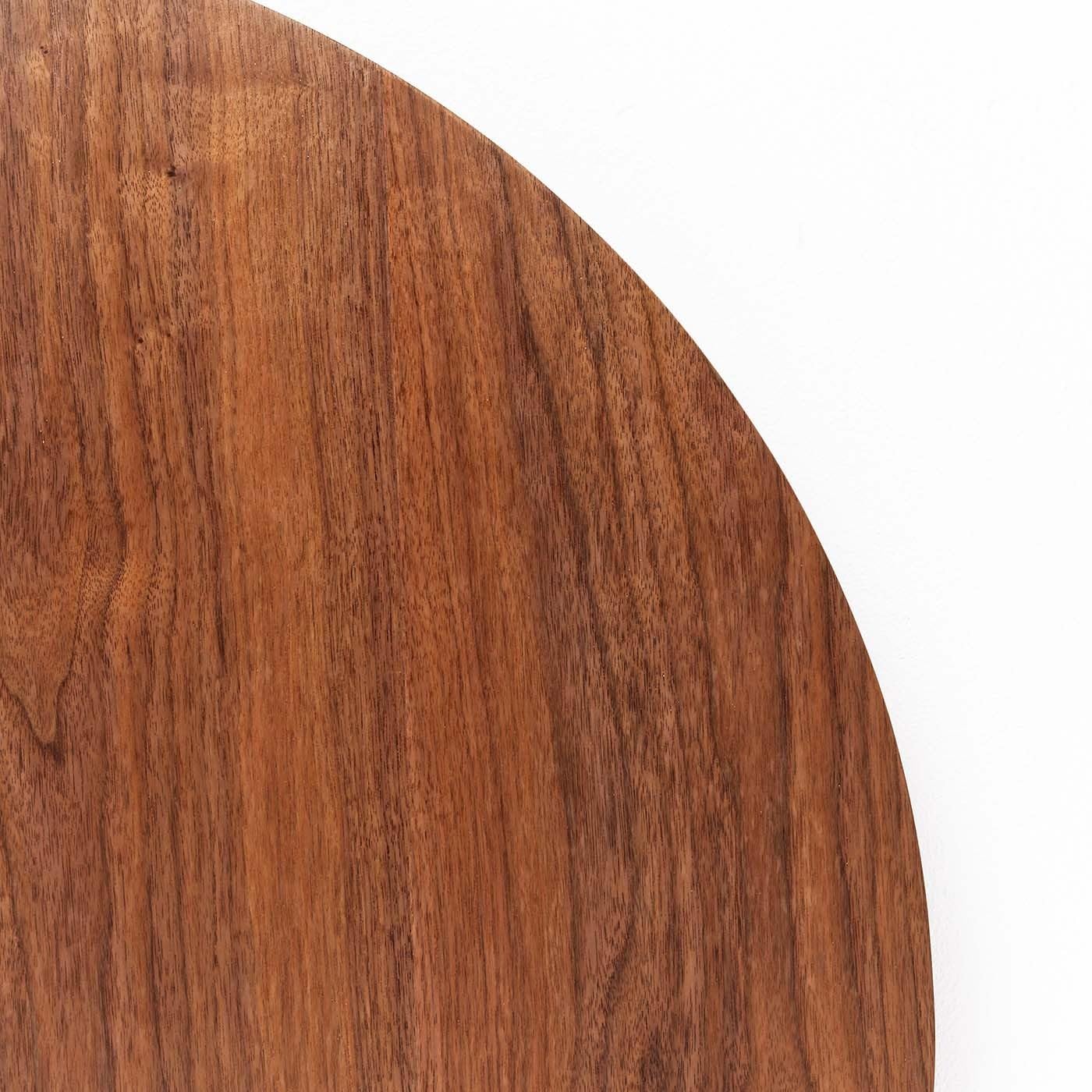 Kare Design Dining Table Schickeria, Round, Walnut and Black, 80cm Diameter