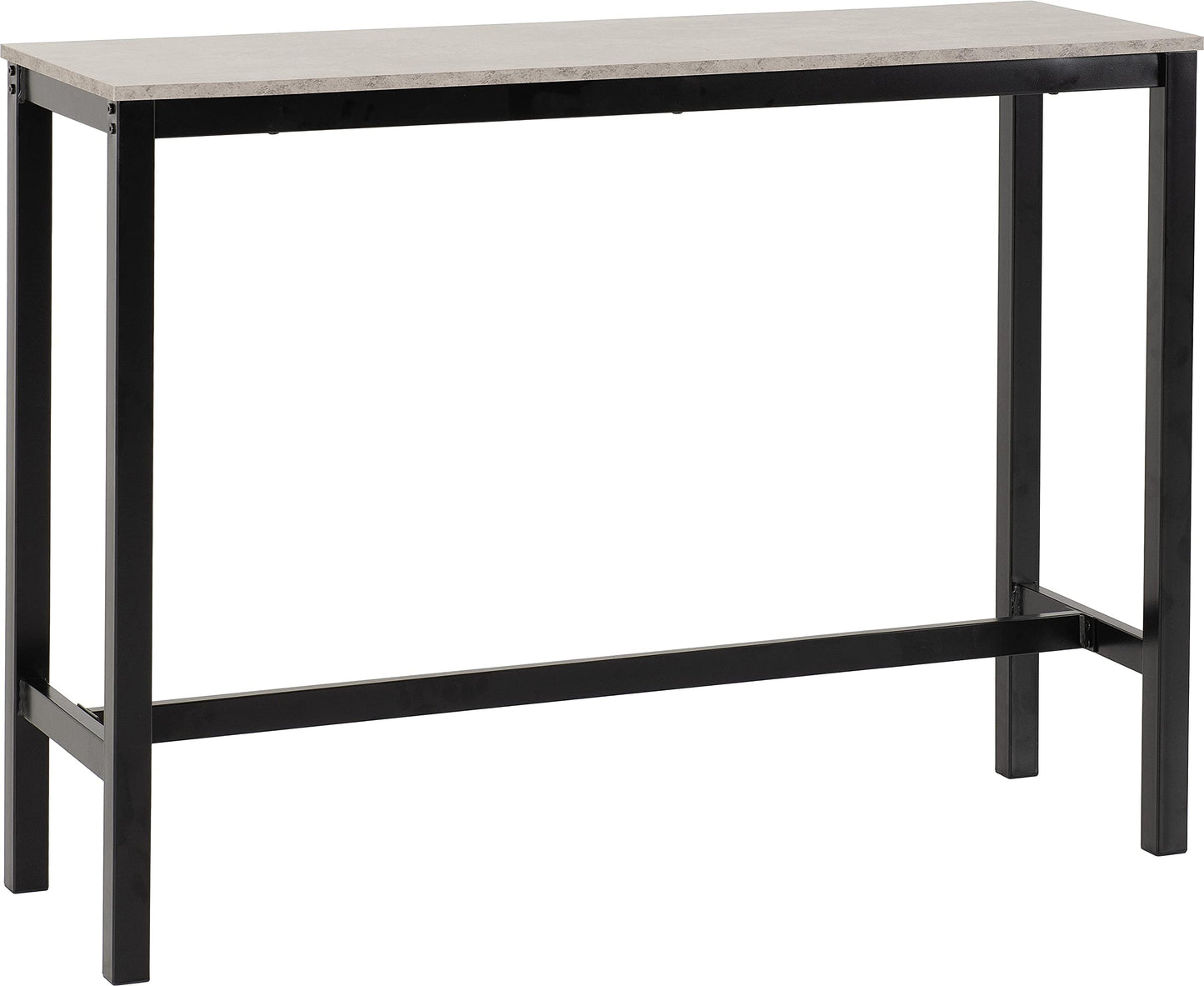 Seconique Athens Breakfast Bar Table and 2 Chairs Set in Concrete Effect