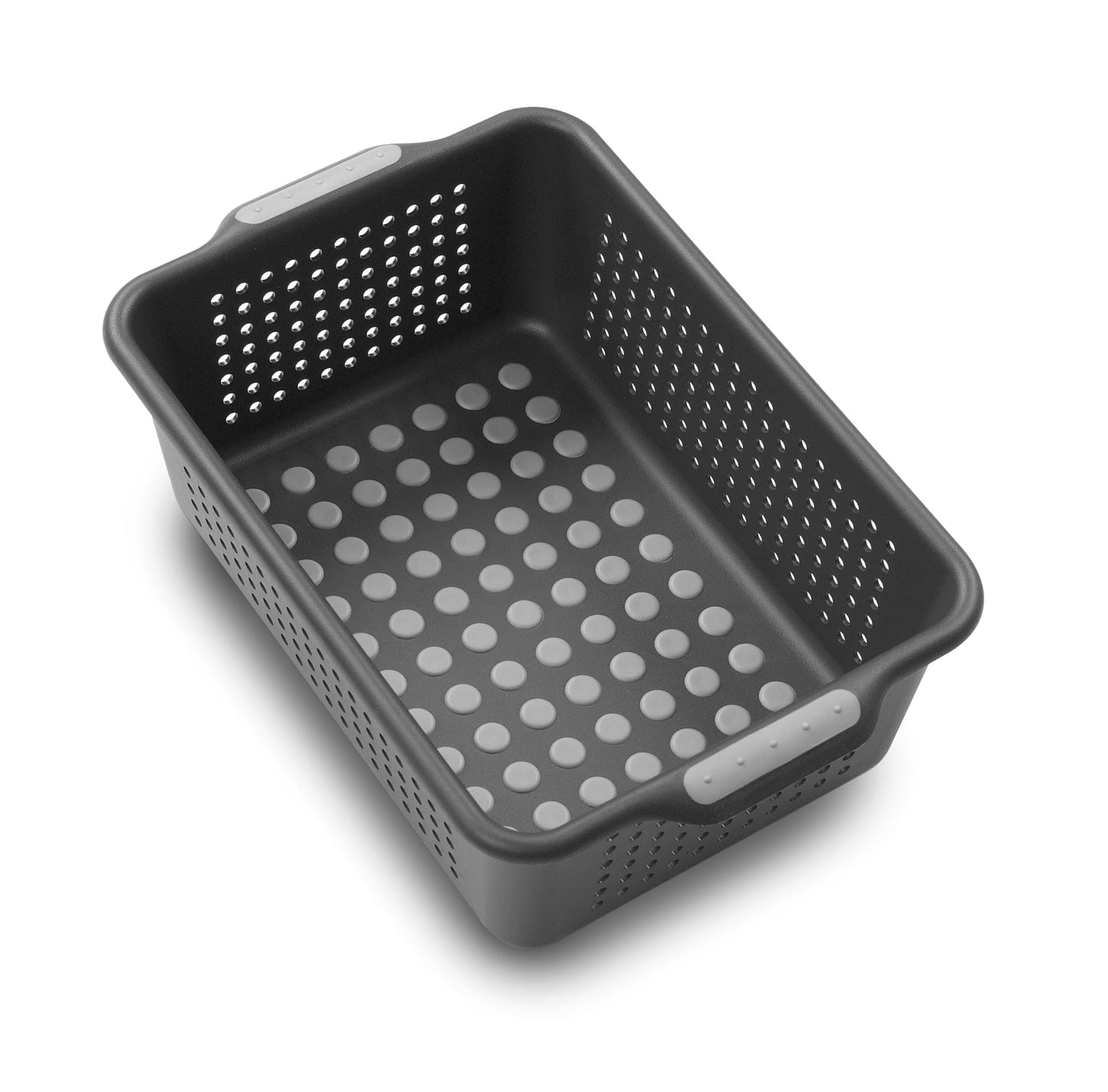madesmart Classic Small Storage Basket - Granite | CLASSIC COLLECTION | Soft-grip Dots and Non-slip Feet | BPA-Free,Brown