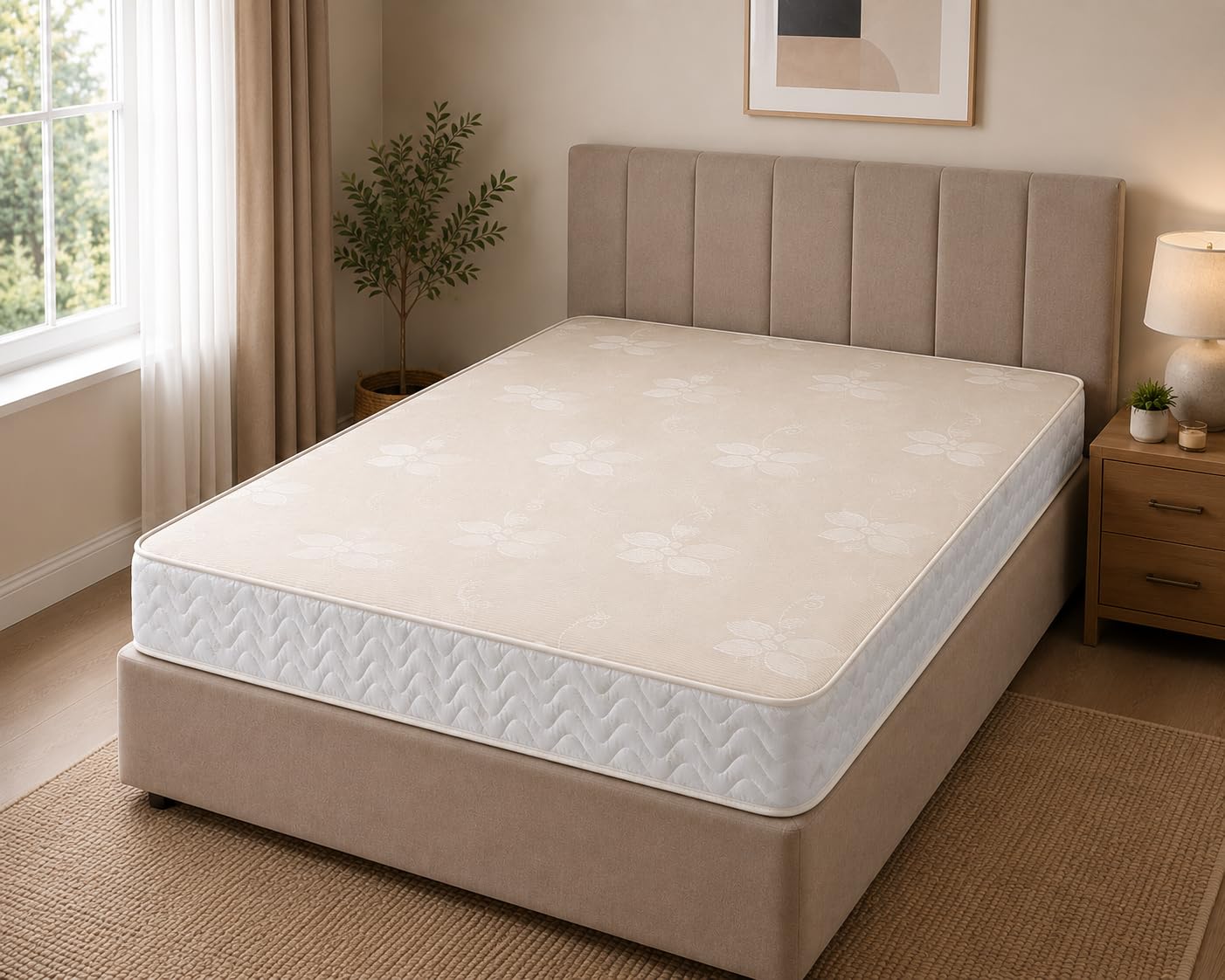 Starlight Beds Aura White Small Double Mattress, 4ft x 6ft3