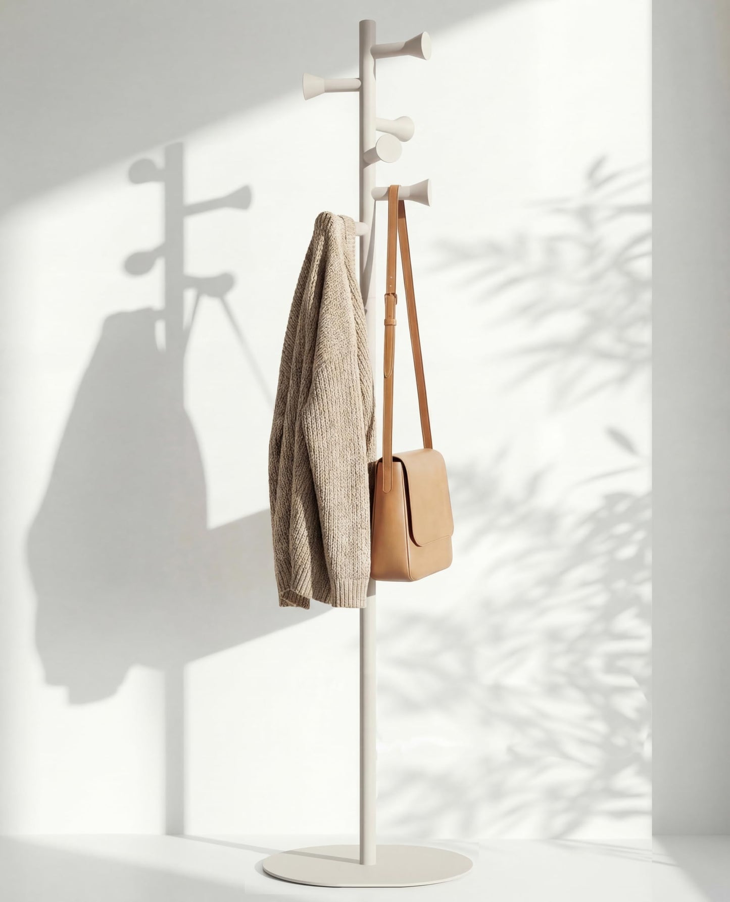 nidoshu Coat Stands for hallway - Modern Coat Rack Freestanding No Visible Screws Original Design for Small Space Entrance Hall