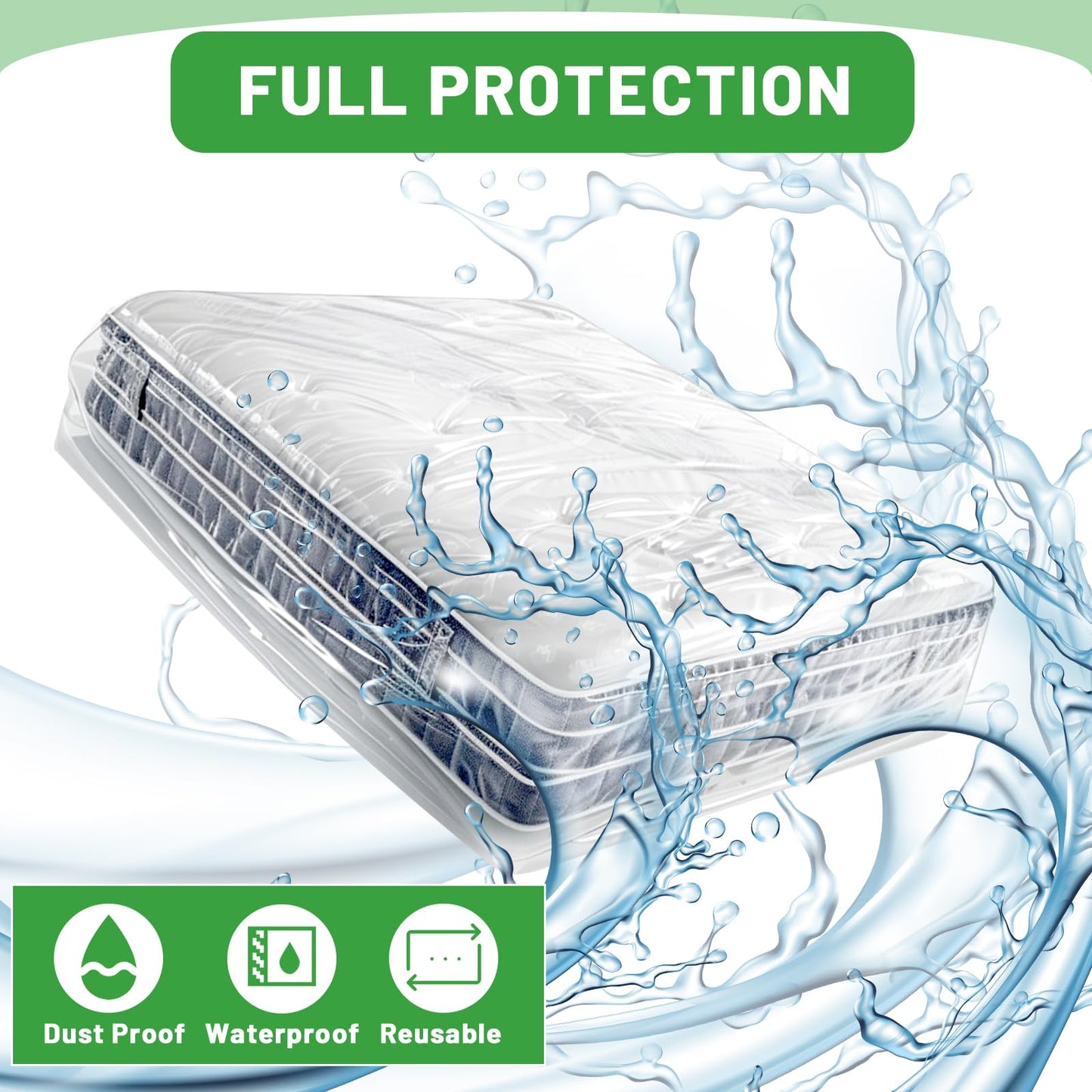 Dntorx Super King Mattress Bag for Moving, Mattress Cover for Moving