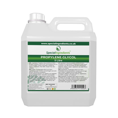 Mono-Propylene Glycol (MPG) 5 Litre Premium Quality USP/EP Pharma Food, Non GMO  Recyclable Container