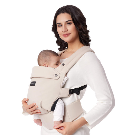 Momcozy PureHug Baby Carrier, Pure Cotton Carrier for 3-24 Months, Effortless to Put On, Ideal for Hands-Free Parenting, Enhanced Lumbar Support,