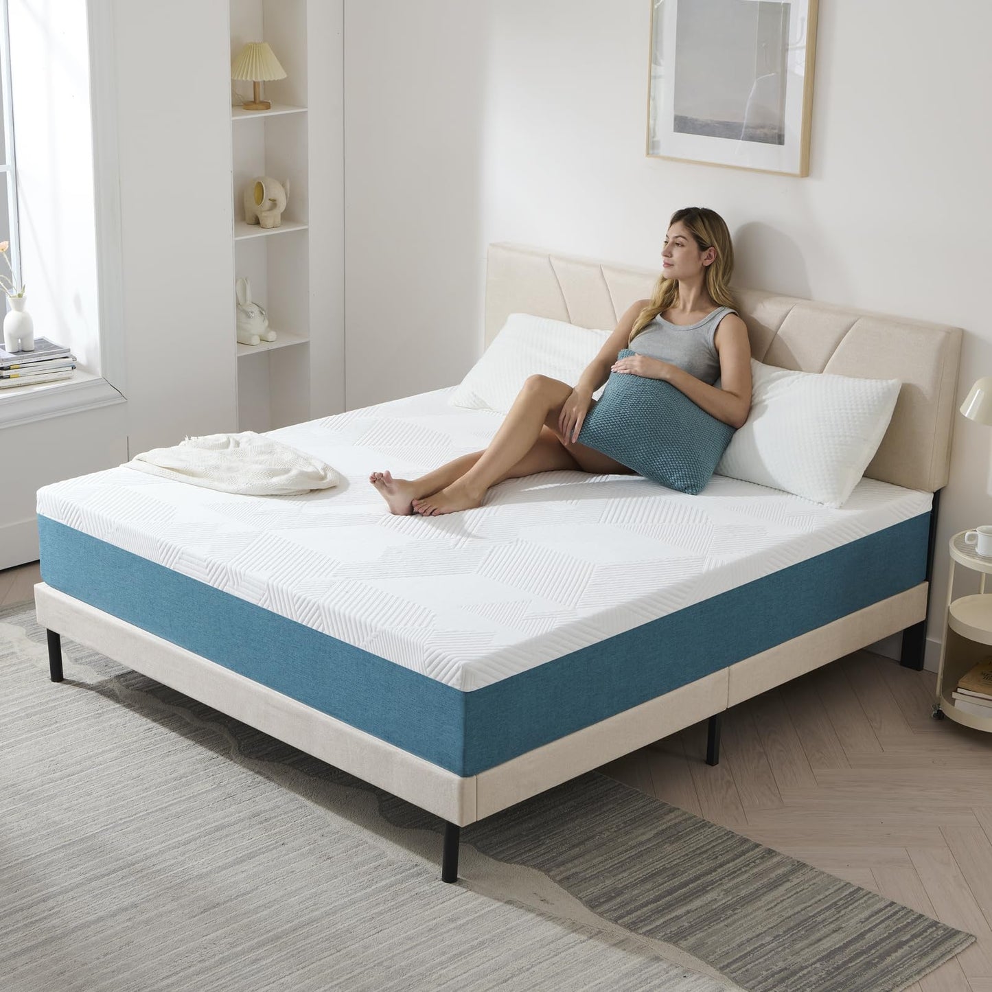 Hiimgo Small Double Memory Foam Mattress 120x190x22cm, Medium Firm