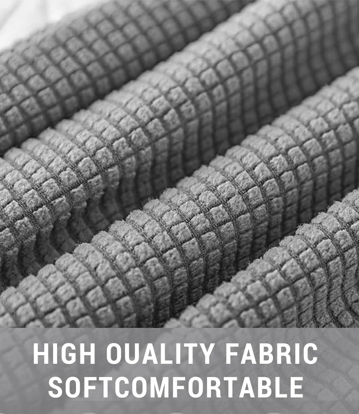 FANSU Headboard Cover for Single Double King Size Bed, Polar fleece Dustproof Headboard Wrap