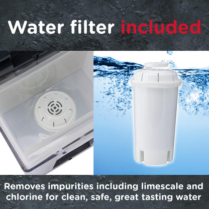 Sensio Home Instant Hot & Ambient Water Dispenser - Integrated Water Filter - Variable Temperature Control - 2.2L - Energy Efficient - 5 Second Boil -