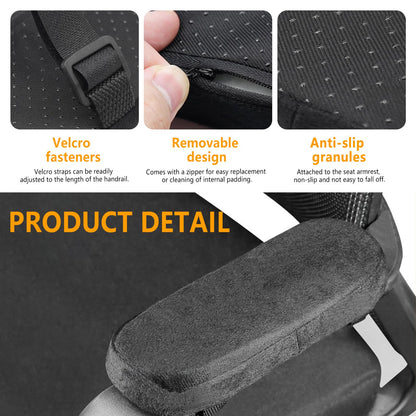 Fatiya Set of 2 Soft Memory Foam Office Chair Arm Covers,Wheelchair Armrest Pads for Elbow & Forearm Pressure Relief