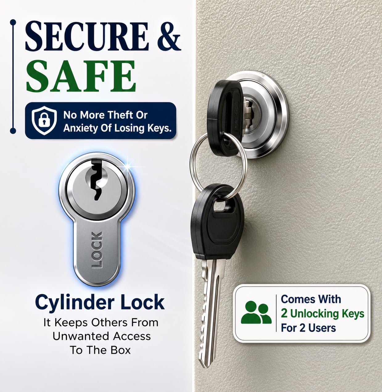 LDS® 20-Key Cabinet with Key Tags – Key Boxes Wall Mounted