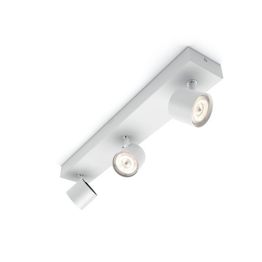 Philips myLiving Star WarmGlow Dimmable LED Spotlight, 3 x 4.5 W LED Light, Instant Start, Easy Installation - White