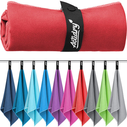 Actidry Microfibre Towel - light and absorbent - 9 colours S M L XL sizes - great for beach, sports and outdoor activity - S 40 x 80 cm 2 pieces