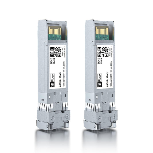 2PCS 10G Multimode SFP+ LC Module, 10GBase-SR Fiber Transceiver for Ubiquiti UniFi UF-MM-10G, Mikrotik,TP-Link and More (MMF,850nm,300m,DDM)