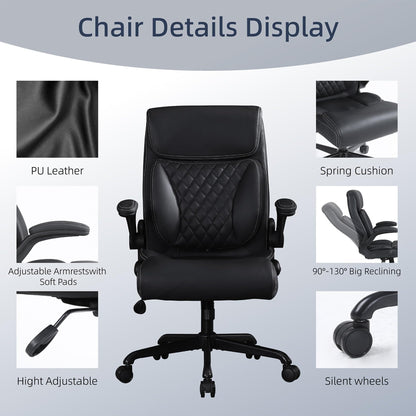 Ermnois Ergonomic Office Chair Desk Chair Executive For Home Comfy 150KG