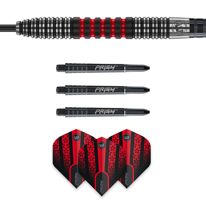 WINMAU Joe Cullen 21 Gram Tungsten Darts with Prism Flights and Shafts (Stems)