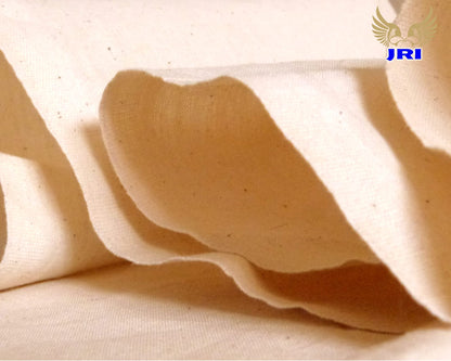 Calico Fabric 63 Inch (160cm) Extra Wide  100% Unbleached Natural Cotton, Medium Weight, Premium Quality by JRI (20 Meter)