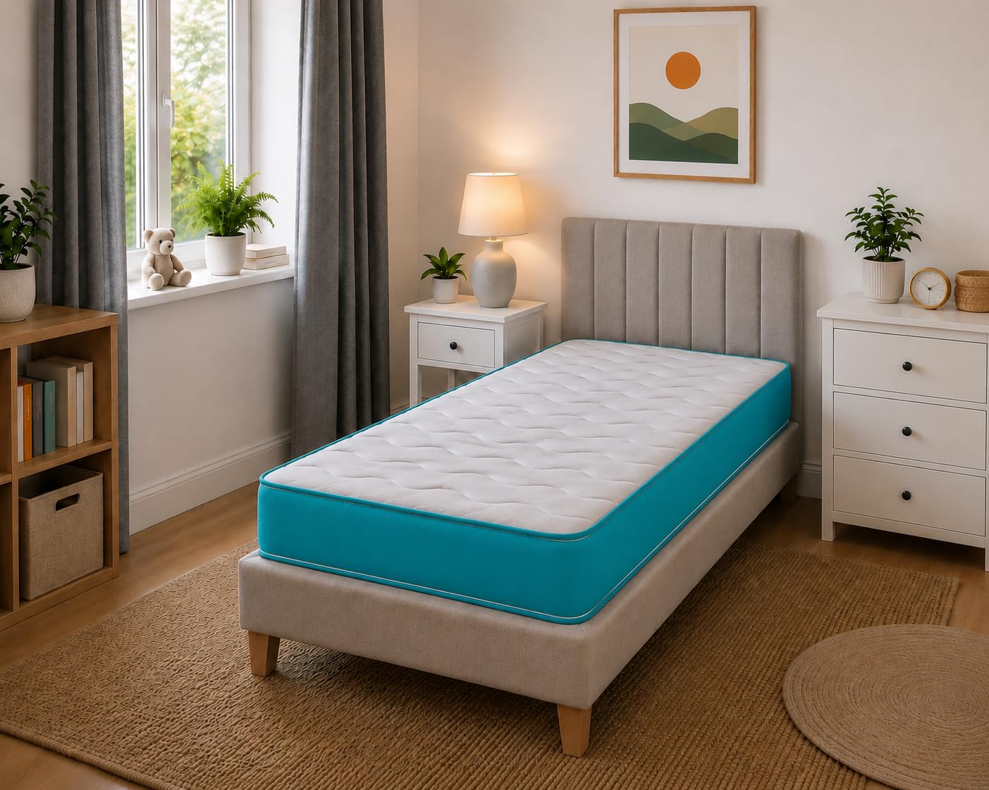 eXtreme comfort ltd Cooltouch Colours Teal Small Single Mattress