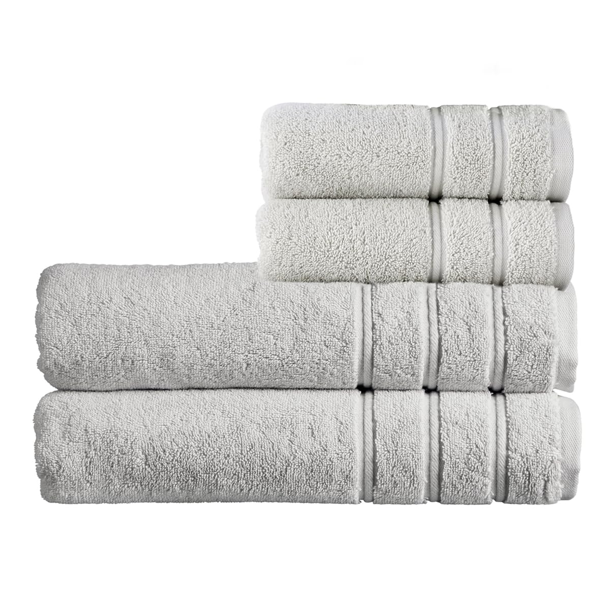 Christy Antalya Bath Sheets Set | 4 Piece | 100% Turkish Cotton | 600GSM | Soft Plush Luxury Towel Set | 2 Bath Sheets 2 Hand Towels | Quick Dry