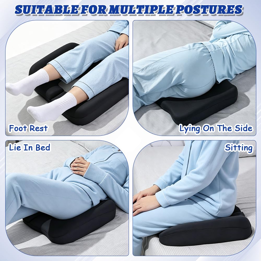 Wxeadu T-Shaped Bed Sore Cushions for Bottom, Memory Foam Bedsore Pressure Relief Pillow for Sleeping and Sitting, Foldable Tailbone Pillow