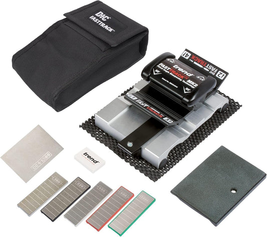 Trend FastTrack MK2 Sharpener Kit, Consistent Edges for Chisels & Plane Irons, FTS/KIT/MK2B