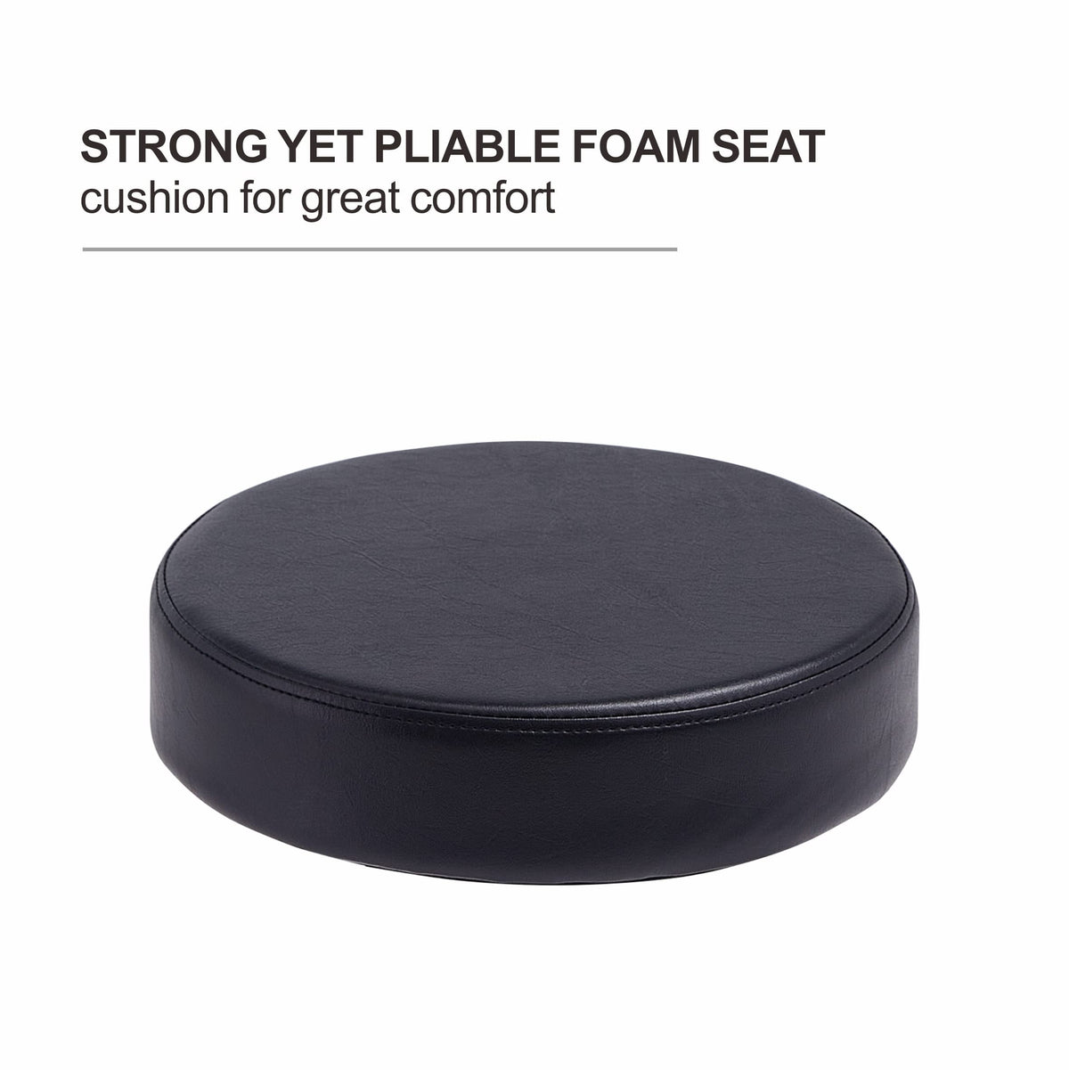 Grace&Grace Adjustable Rolling Stool Chair with Wheels for Massage Beauty Salon Shop Home Kitchen,Heavy Duty Rolling Swivel Stool