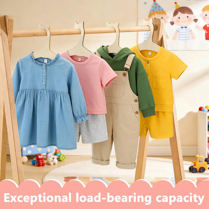 30 Pcs Baby Hangers, Wooden Coat Hangers, Baby Hangers for Clothes, Baby Coat Hangers Wooden