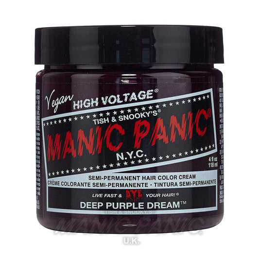 Manic Panic High Voltage? Classic Cream Formula Colour Hair Dye 118ml (Deep Purple Dream?)