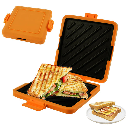 Microwave Toastie Maker,Microwave Toastie Sandwich Maker Silicone Micro Toastie Maker Non-stick,Microwave Toastie Sandwich Maker and Grill Heatwave