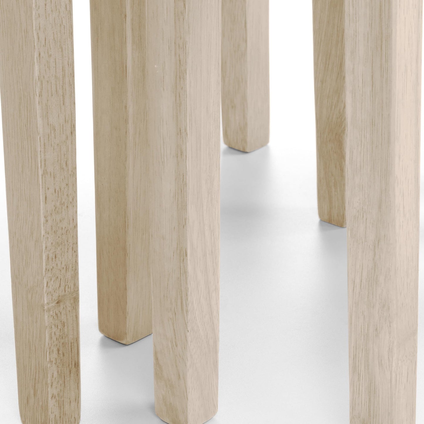 Julian Bowen Cleo Nest of Tables, Set of 3, White Wash - H46 x W48 x D33cm