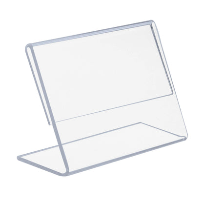 EUROPEL-Sign Holder, L-Standard, A7, Crystal Clear Acrylic, Portrait and Slanted, 350126, A7 Portrait