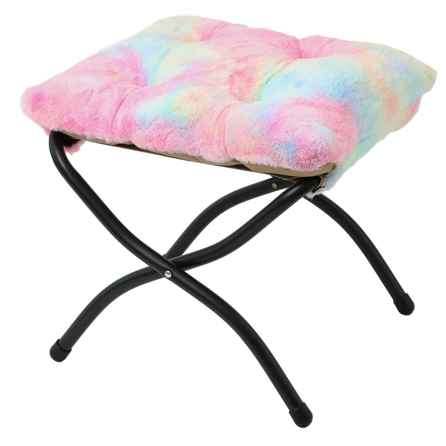 Mordchil EU 15"(H) Folding Ottoman, Foldable Footrest Stool, Portable Small Foot Stool for Couch, Collapsible Foot Rest Ottoman for Sofa