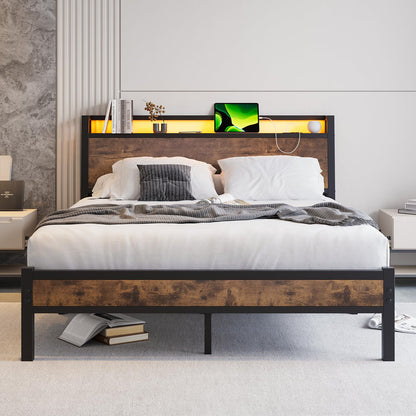 JELUTE King Size Bed Frame, Black