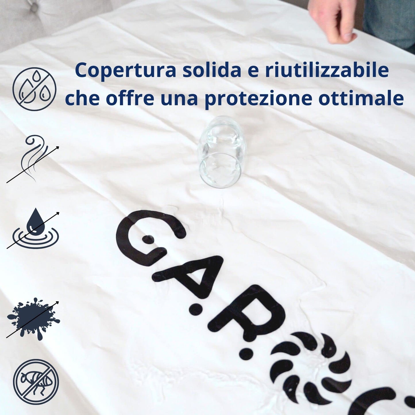 GAROOP Plastic Protective Cover for Mattress – Mattress Cover 90 x 200 cm | 30 cm Thick – Storage Bag, Storage, Moving – Waterproof, Durable