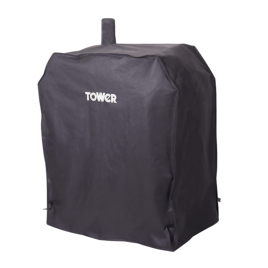 Tower Grill Cover for Solo BBQ and Most Pedestal Barbecues, Waterproof and Windproof, Black