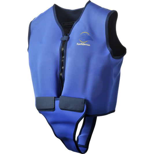 Konfidence Adult Swim Jacket - Blue/Yellow (42-46" Chest)