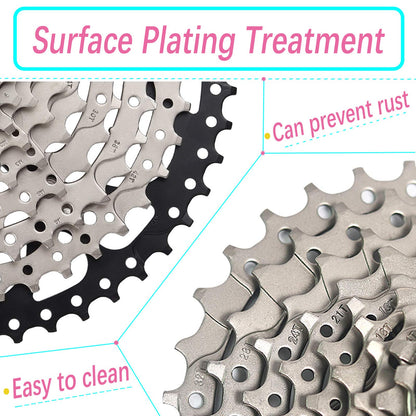LANXUANR 8 Speed Mountain Bicycle Cassette Fit for MTB Bike, Road Bicycle?Super Light (11-46T)