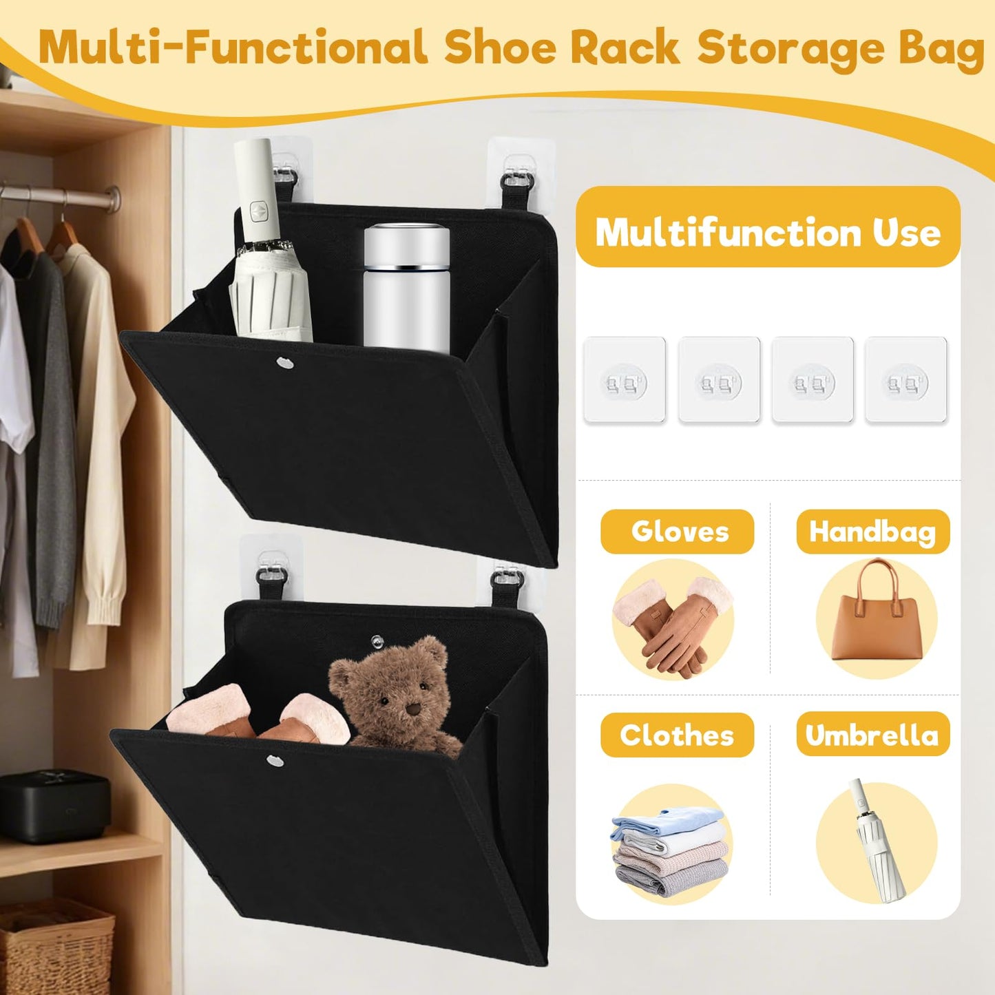 2-Pack Campervan Storage Motorhome Accessories Essentials Storage Organiser