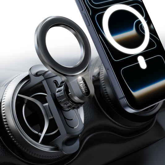 YOSH Mercedes Phone Holder, for Magsafe Car Mount for Mercedes Benz A/C Class A180/200, C180/200/260/300, GLB/GLC, Audi A1, Magnetic Holder Spring