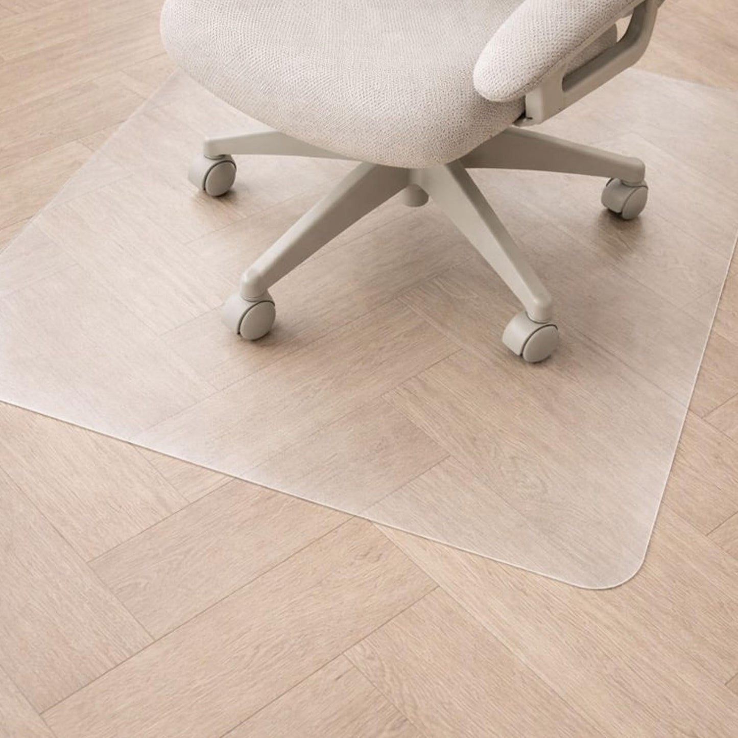 Marvelux Non-Slip Clear PVC Office Chair Mat for Hard Floors, 75 x 120cm