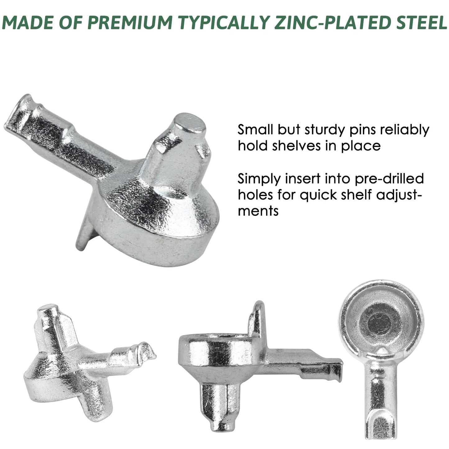 20PCS Shelf Pins for Billy Bookcase, Metal Bookshelf Pins for Part #131372