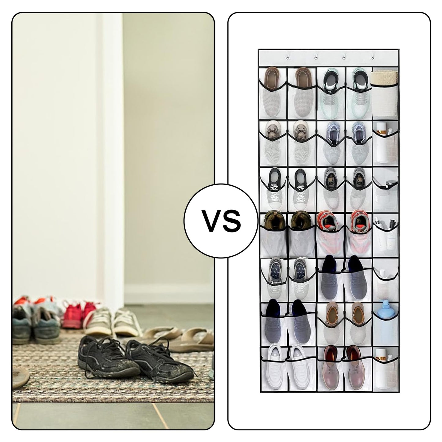 GAOHAN 35 Large Pockets Over Door Shoe Storage Organiser Wardrobe Shoe Rack