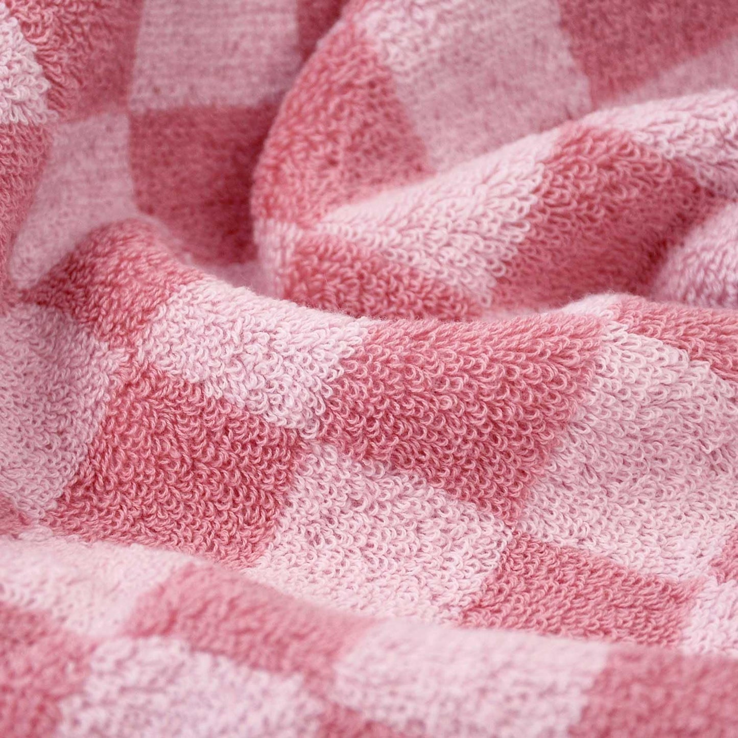 Jacquotha Soft Cotton Hand Towels in Pink Checkered - 4 Pack Lightweight Absorbent Towels for Hand Drying and Face Washing, Gifts for Women Girls