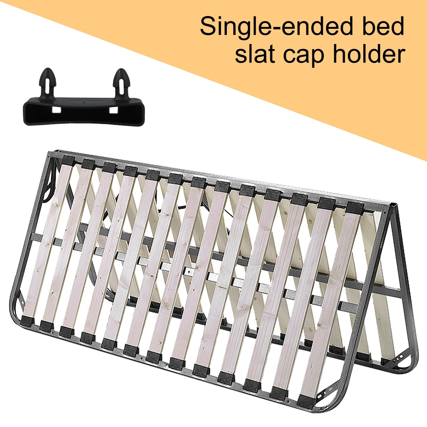 72PCS Plastic Bed Slat Caps, Side and Center Bed Slats Holders Caps, Bed Slat Cap Kits