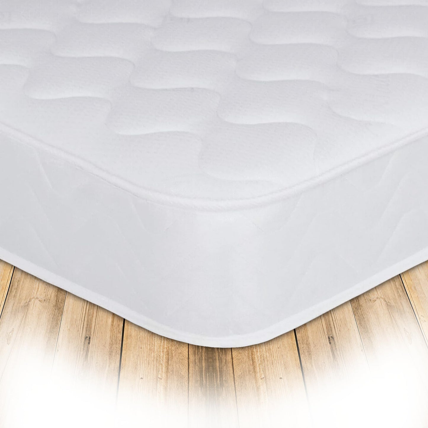 Starlight Beds Pulse White Shorty Sprung Mattress, 2ft6 x 5ft9