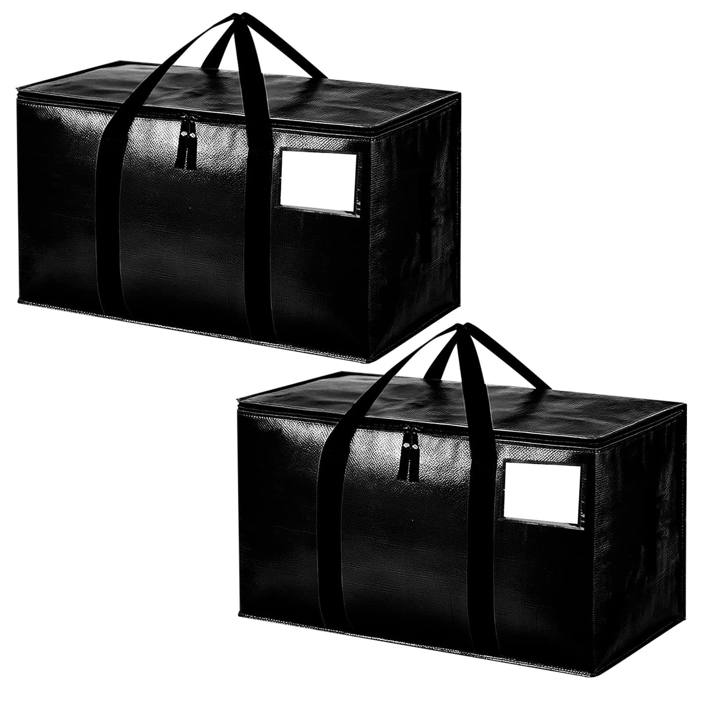 Zandrix 95L Waterproof Storage Bags Moving Boxes Bags with Lids - 2 Pack