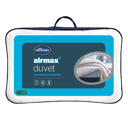 Silentnight Airmax Double Duvet  10.5 Tog Breathable All Season Duvet Quilt with Mesh Sides to Prevent Overheating  Machine Washable and