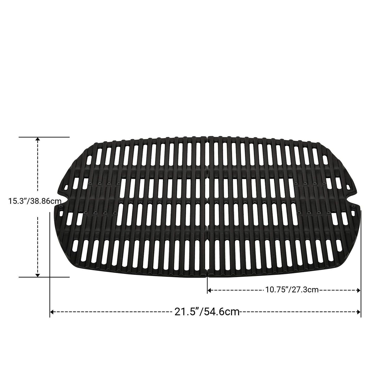 onlyfire Cast Iron Cooking Grate for Weber Q2000, Q2200, Q2400 Series Gas Grill - Replacement Parts for Weber 7645