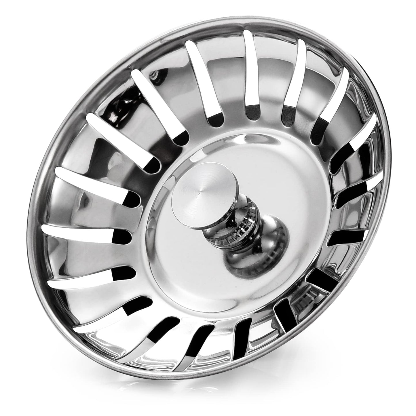 Tomario Kitchen Sink Plug Strainer Stainless Steel Strainers Sink Plugs Replacement Hole Diameter 82mm for Kitchen Sink