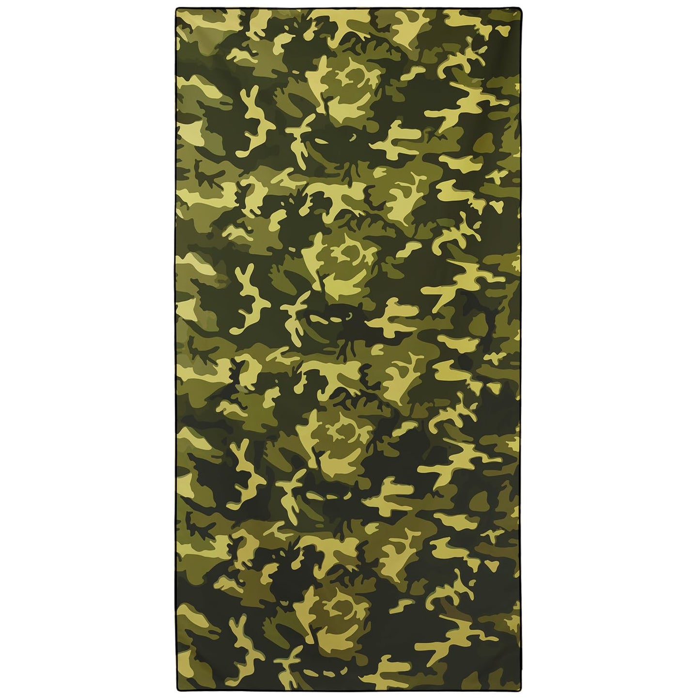 Violetpos Green Jungle Camouflage Beach Towel, Extra Large 180x90 cm 250GSM Microfibre, Sand Free Quick Dry